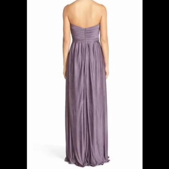 Jenny Yoo Demi Convertible Jersey Knit Column Dress in Smokey Amethyst Size 12 - Picture 8 of 12